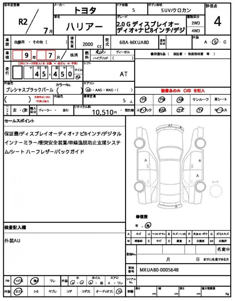 2020 Toyota Harrier G — photo 6