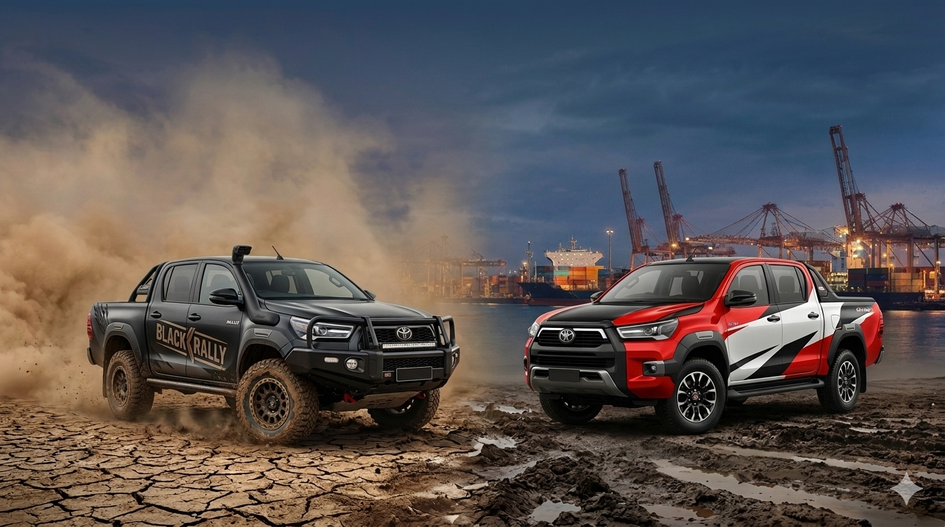 Toyota Hilux Black Rally vs GR Sport