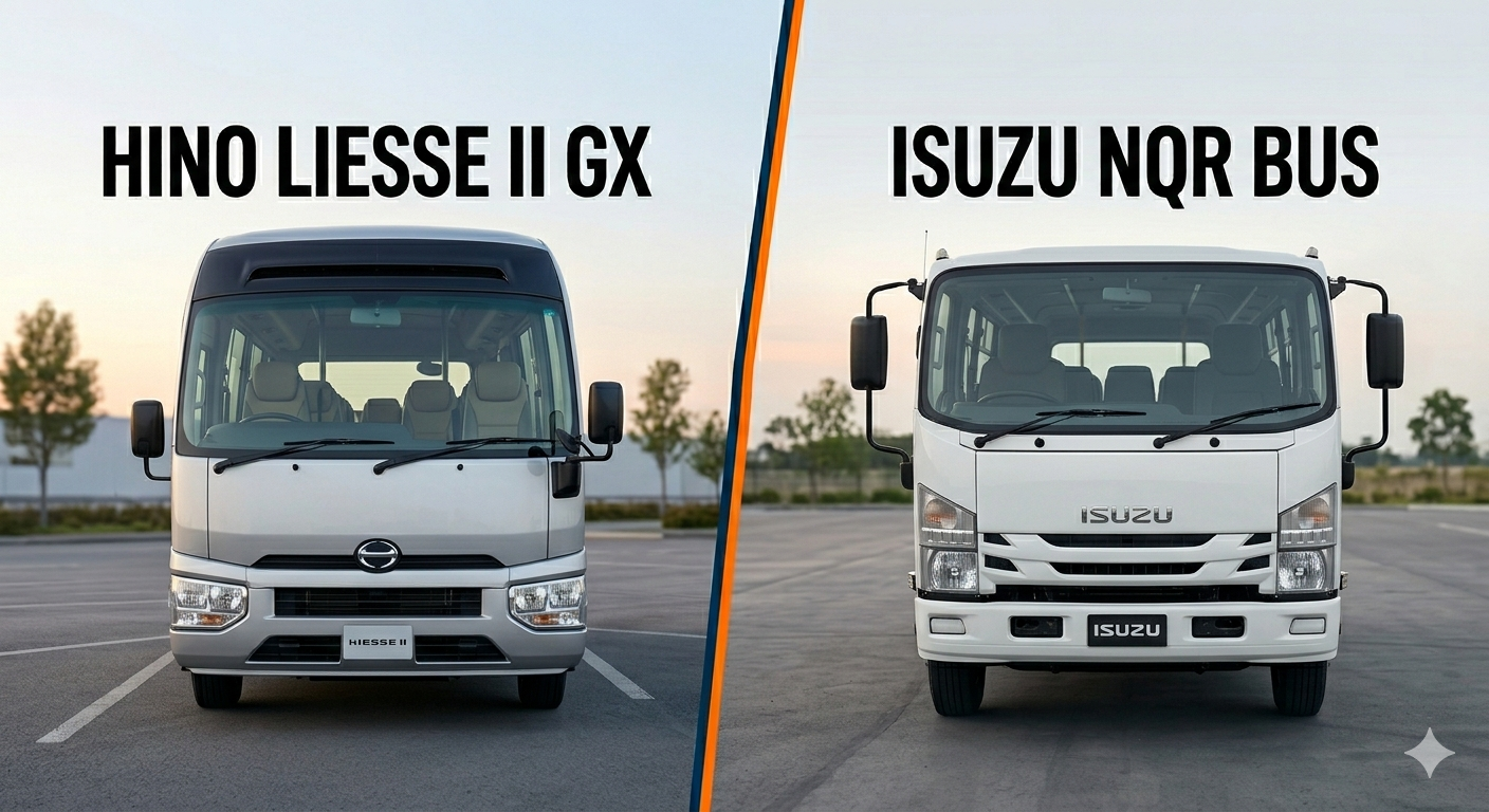 Hino Liesse 2 GX Vs Isuzu NQR bus