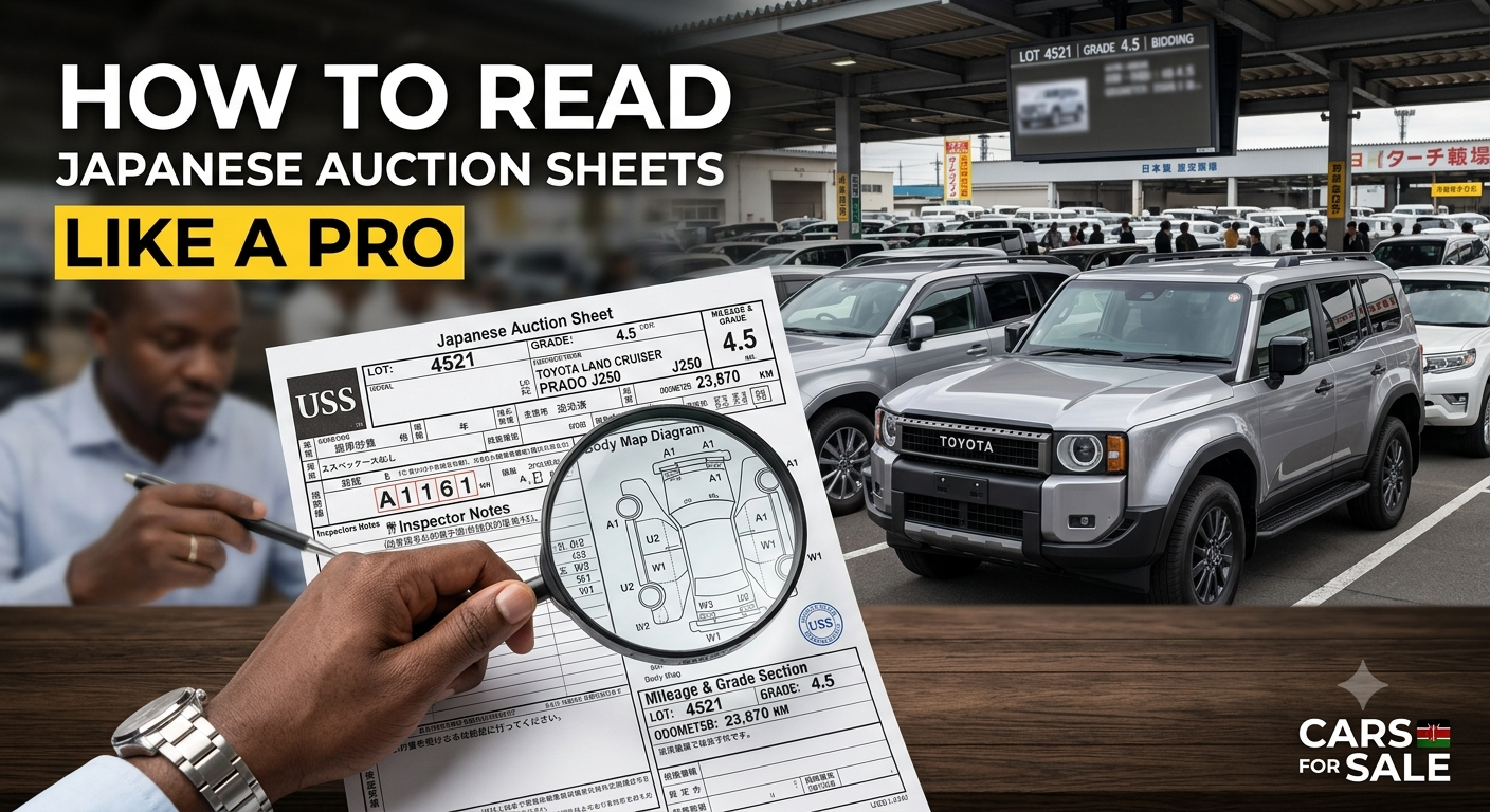 How to Read a Japanese Car Auction Sheet