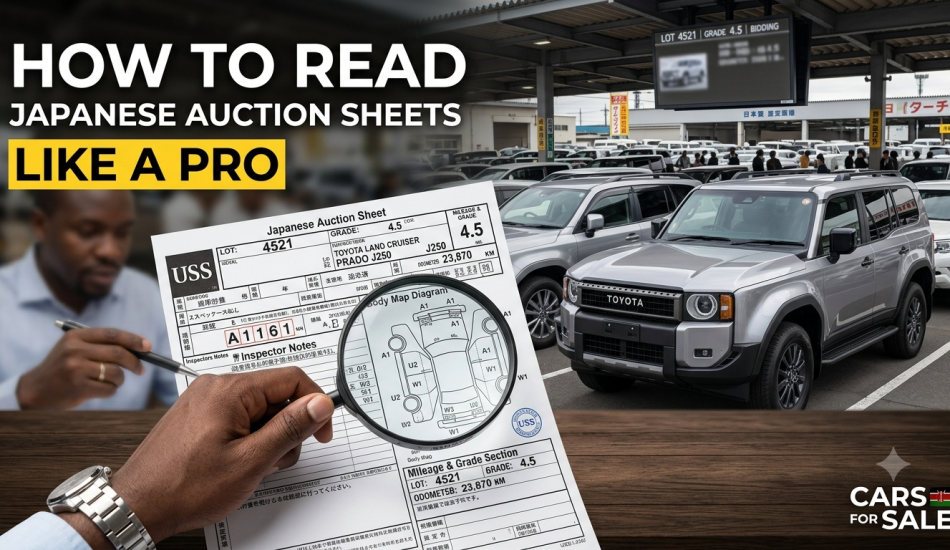 How to Read a Japanese Car Auction Sheet