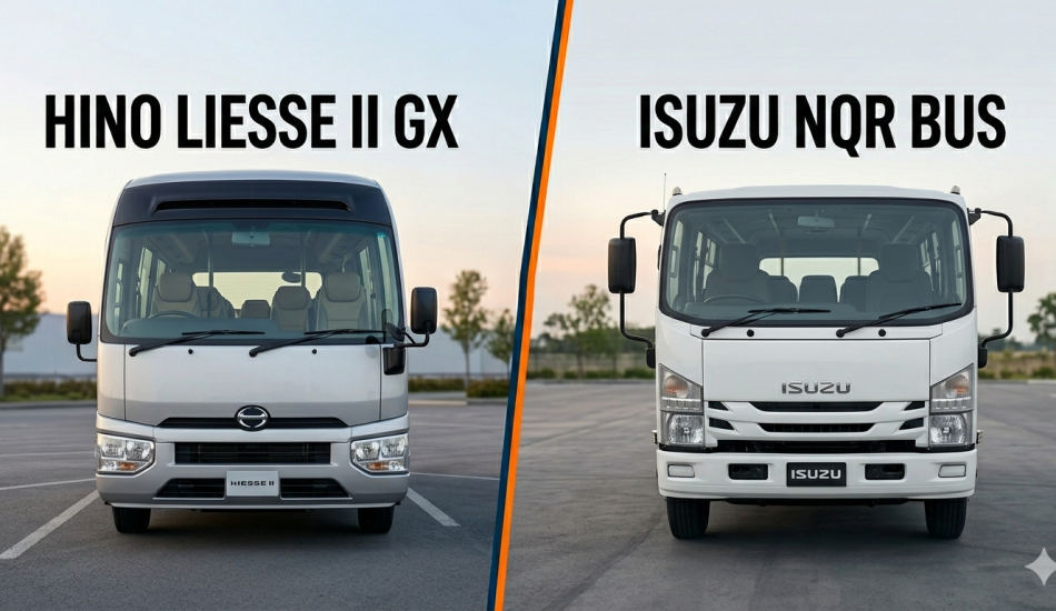 Hino Liesse 2 GX Vs Isuzu NQR bus